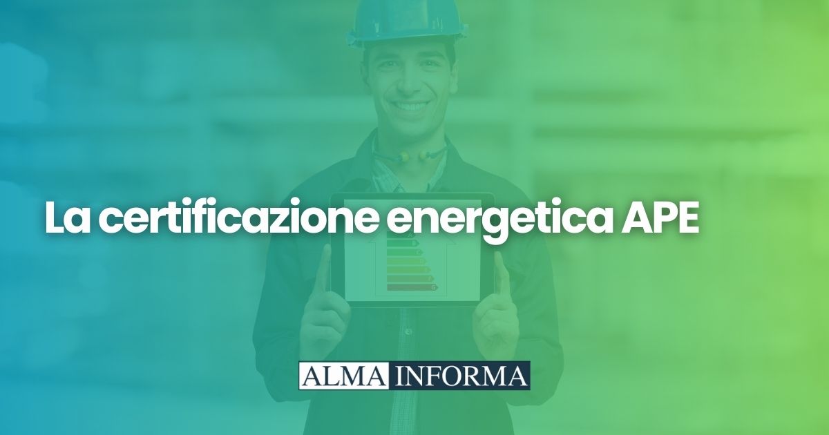 Certificazione energetica APE