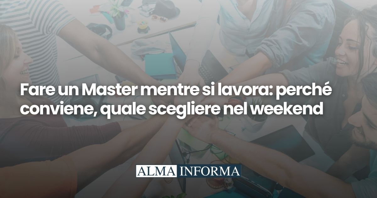 Fare un Master mentre si lavora