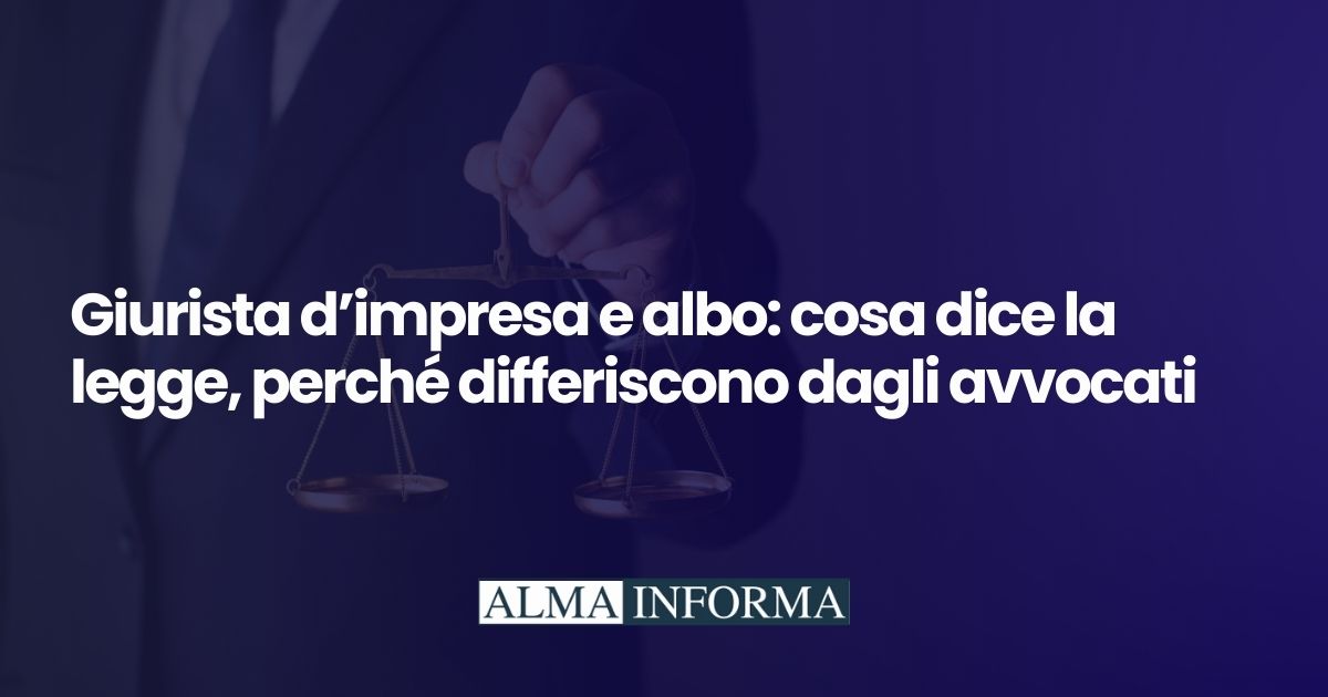 Giurista d’impresa e albo