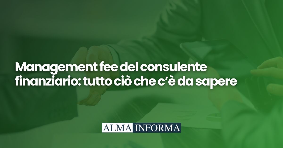 Management fee del consulente finanziario