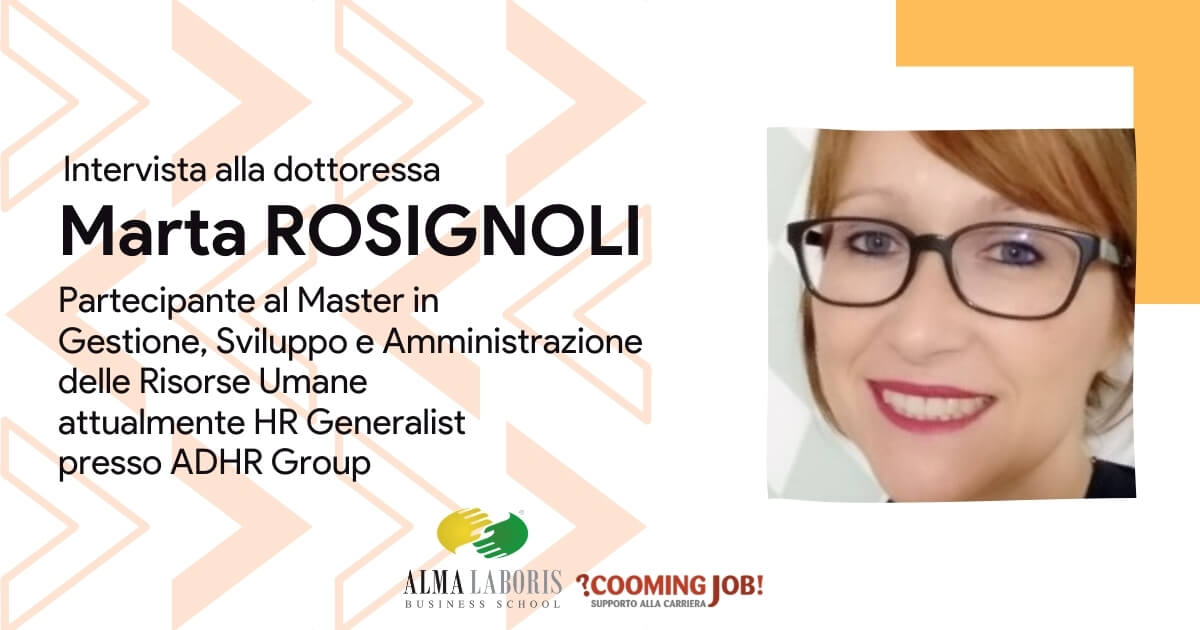 Master Risorse Umane, l’esperienza della dottoressa Marta Rosignoli con Alma Laborisv