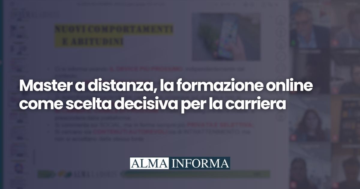 Master a distanza