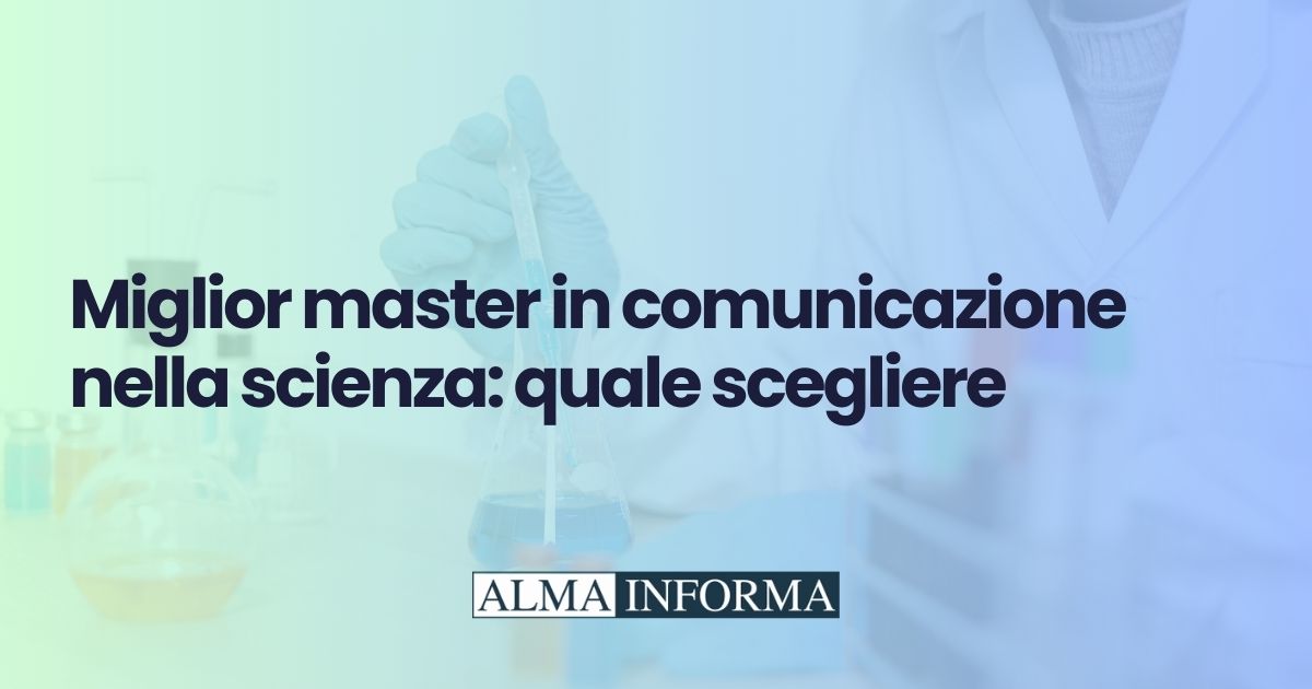 master in comunicazione nella scienza