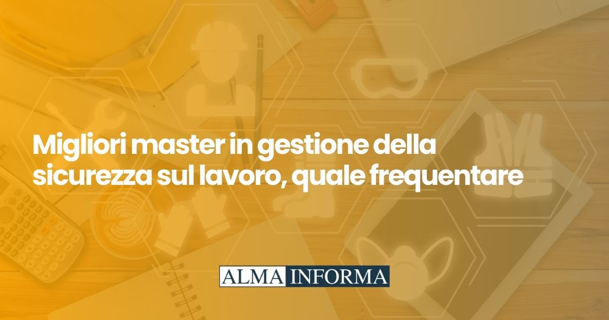 master in gestione della sicurezza sul lavoro