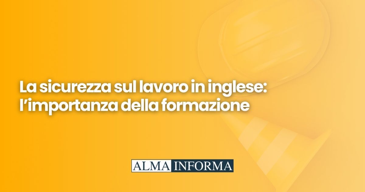 sicurezza sul lavoro in inglese