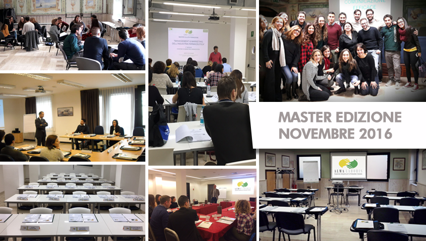 Al via i MASTER EDIZIONE Novembre 2016