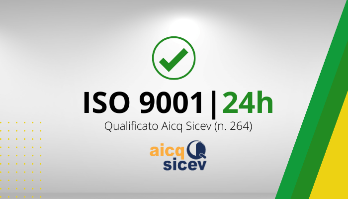 Auditor/Lead Auditor Sistemi di Gestione Qualità 24h - ISO 9001:2015 