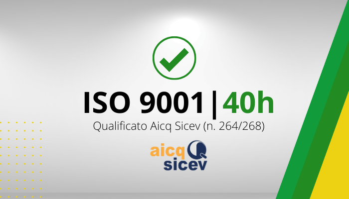 Auditor/Lead Auditor Sistemi di Gestione Qualità 40h - ISO 9001:2015 