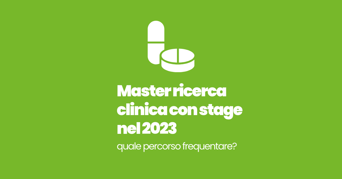 Master ricerca clinica con stage