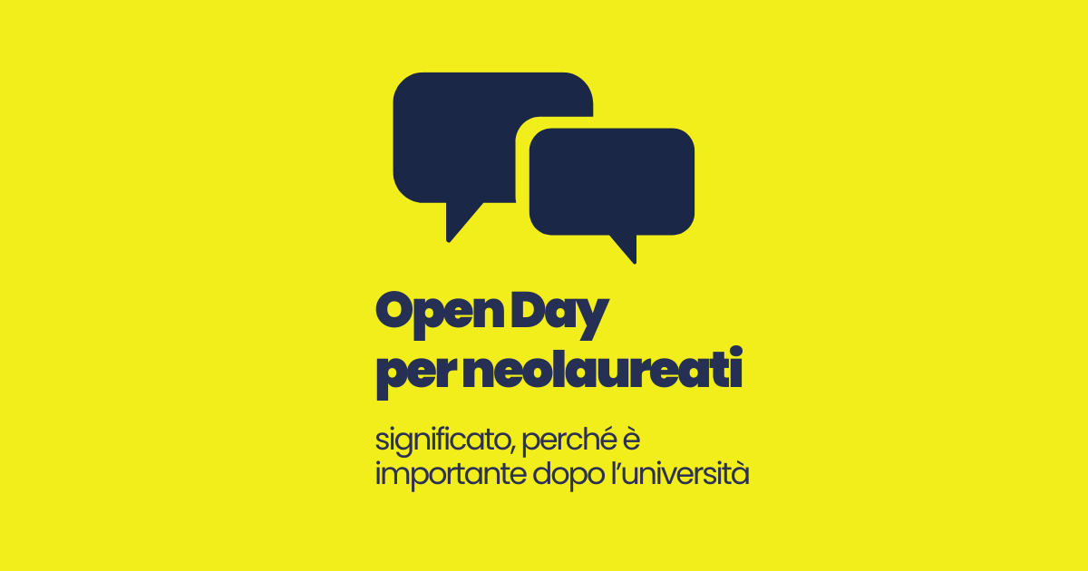 Open Day per neolaureati