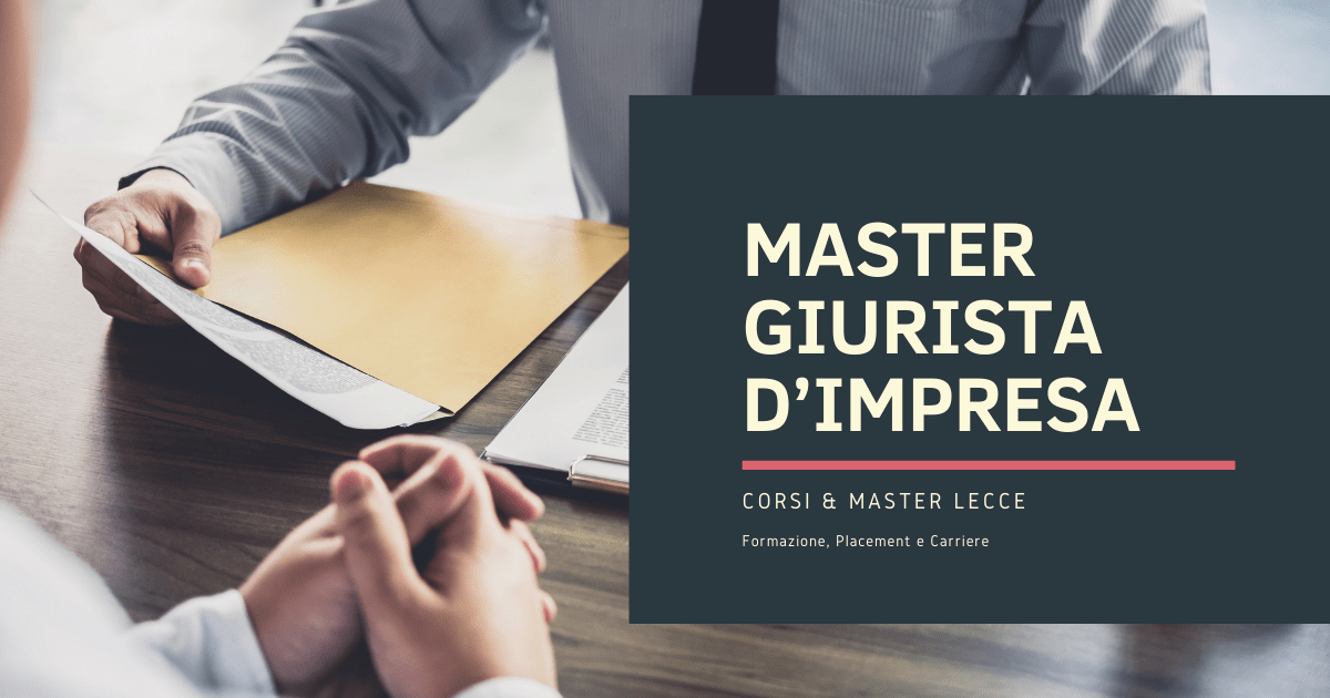 Master Giurista d’impresa Lecce