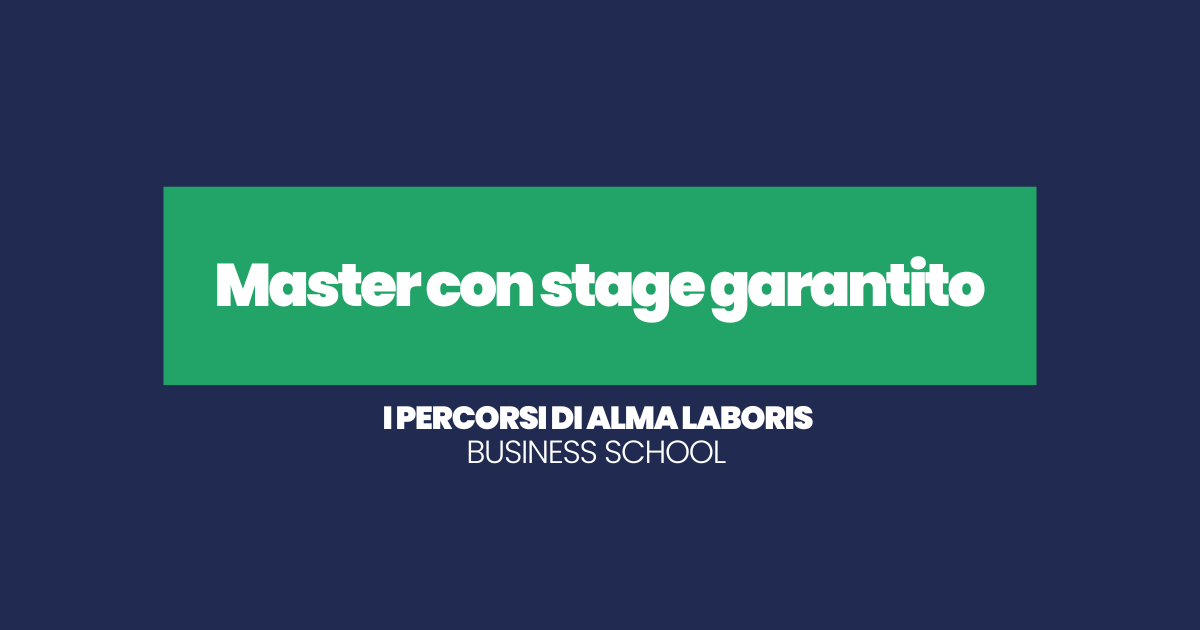 Master con stage garantito