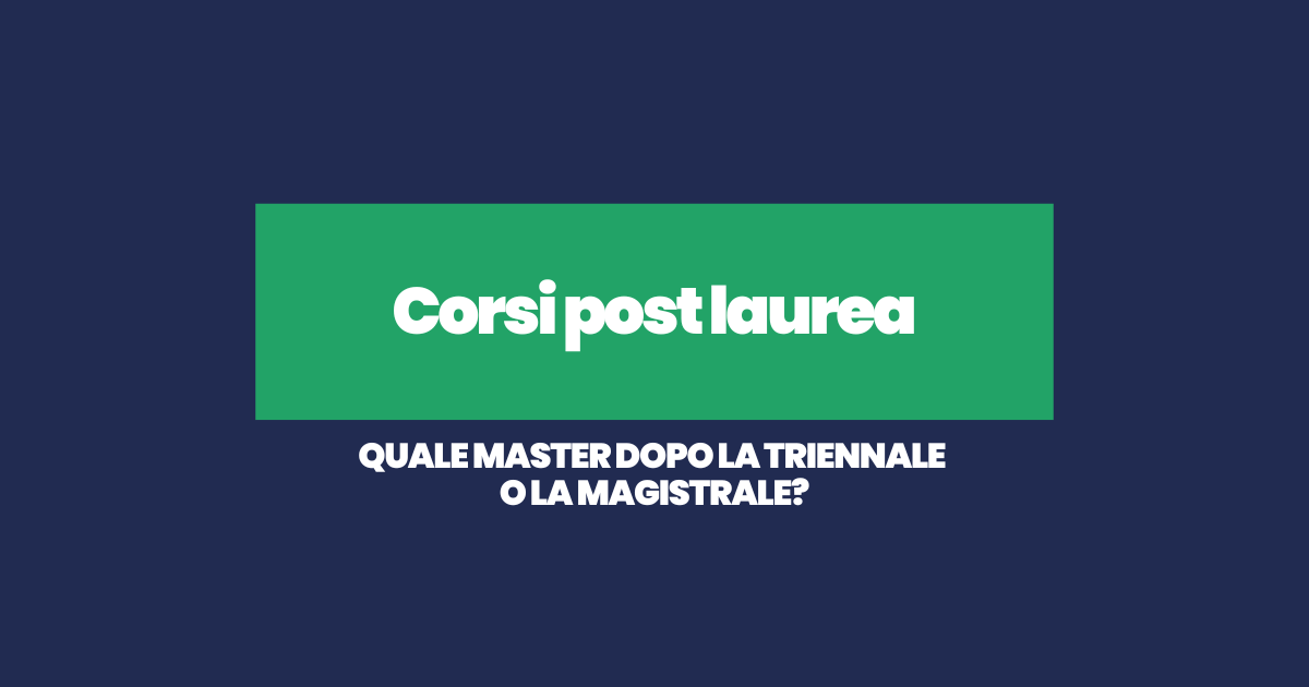 Corsi post laurea