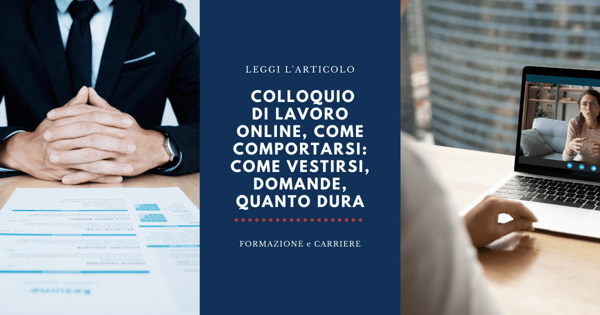 Colloquio di lavoro online