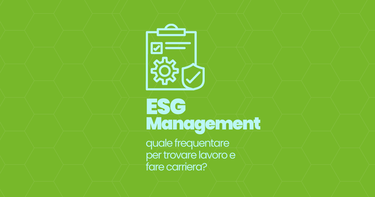 Master ESG management