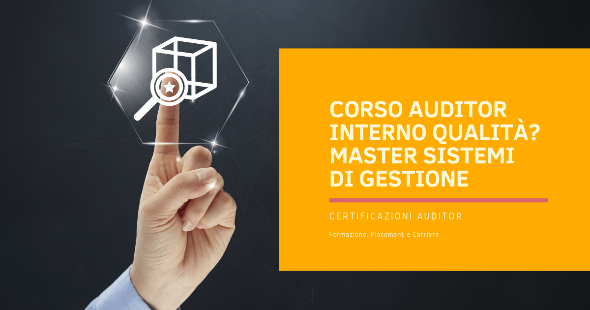 Corso auditor interno Qualità